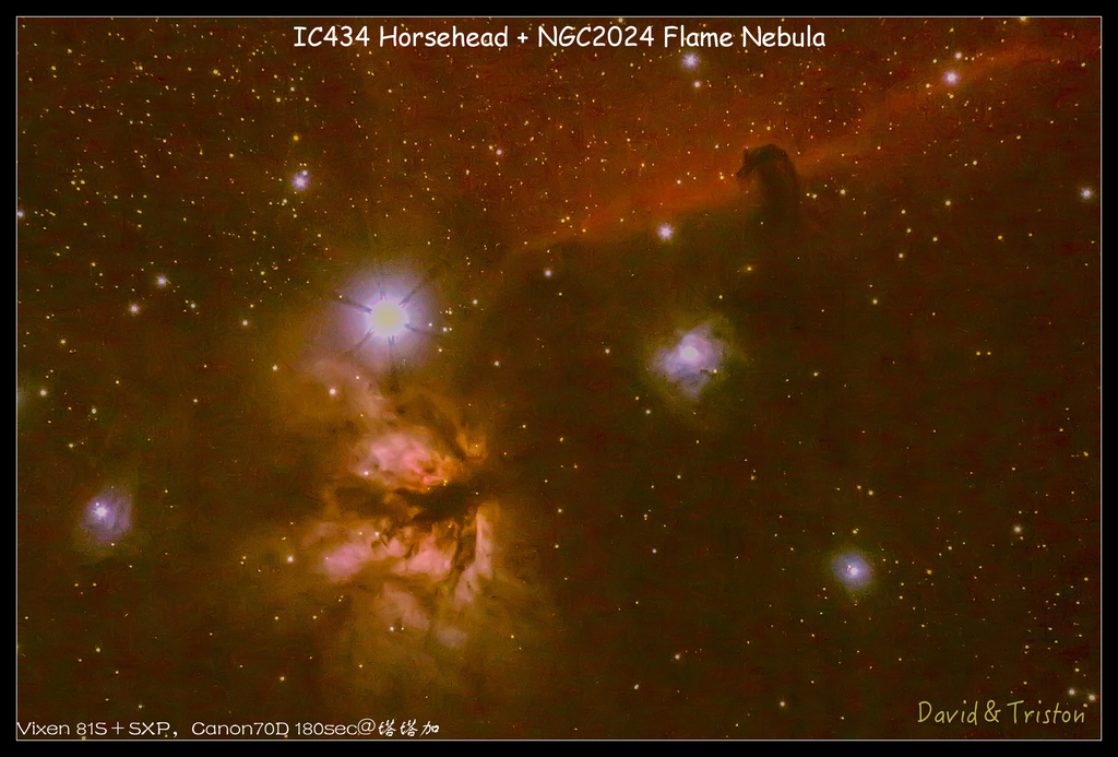 IC434 Horsehead + NGC2024 Flame Nebula.jpg - 20141122 塔塔加停車場拍星